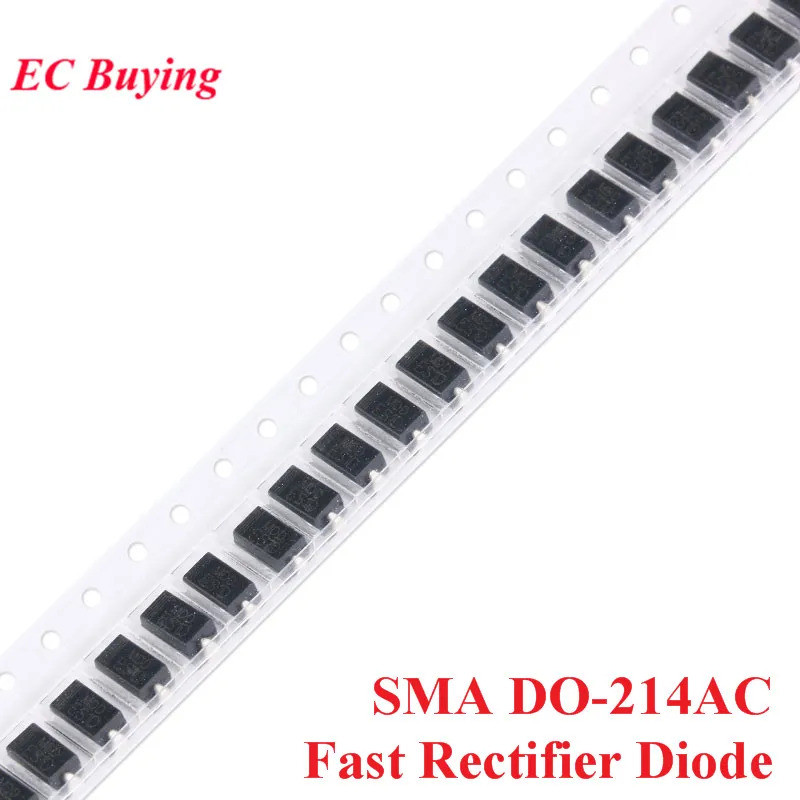100 chiếc SMA DO-214AC SMD Surface Mount Bộ chỉnh lưu nhanh Diode ES1D ES1G ES1J ES2G ES2J RS1G RS1J