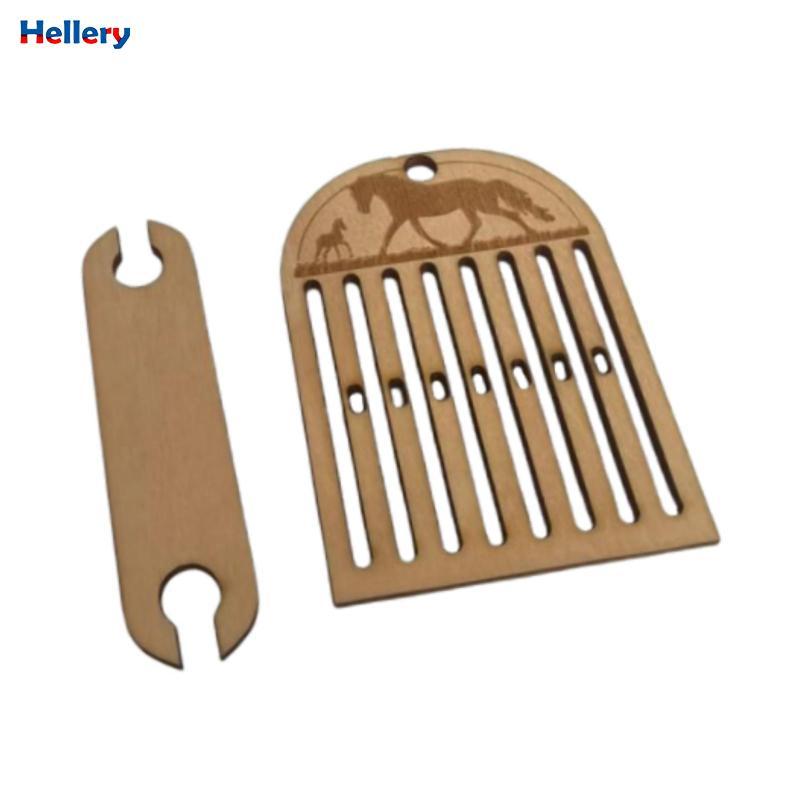 Cứng Huddle Backstrap Loom Kit cho Bandweaving Di động Dễ dàng sử dụng Bộ bảng đan tay cho khăn quàn