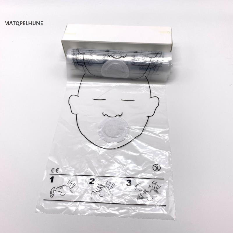 MATQPELHUNE 36 Cái / Cuộn Mặt nạ hồi sức CPR Tấm chắn mặt CPR cho Bộ sơ cứu huấn luyện CPR VN