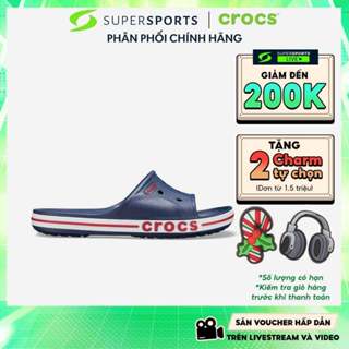  Dép Quai Ngang Unisex Crocs Bayaband - Xanh Navy - 205392-4CC ADS02 LS100 