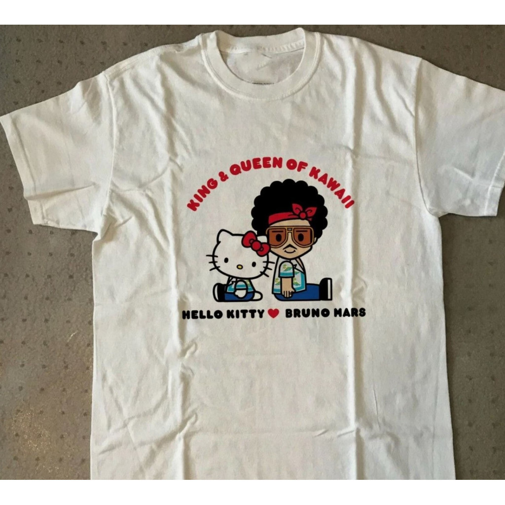 2025 Phong Cách Mới Bruno Mars Hello Kitty Unisex In Hình Dễ Thương
