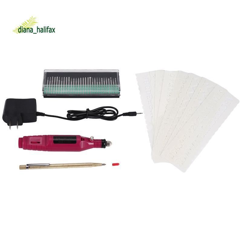 Bút khắc mini bằng điện Bộ dụng cụ khắc tự làm mini cho kim loại Thủy tinh bằng nhựa Trang sức bằng 