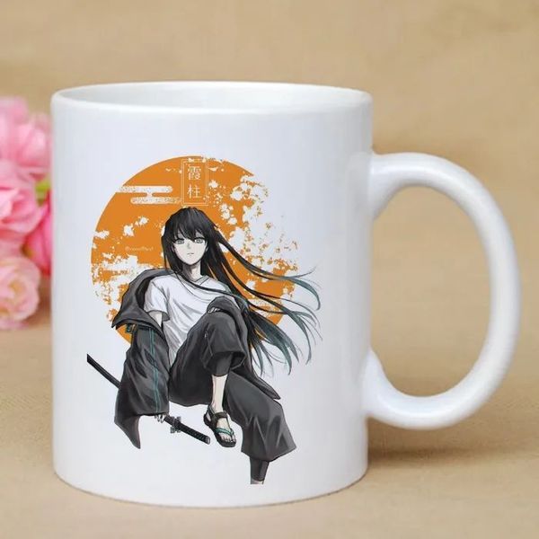 ceramic cups with lids cute ceramic cups Demon Slayer Toruto Ichiro Ichiro 3 Cốc Nước Nóng Đổi Màu N