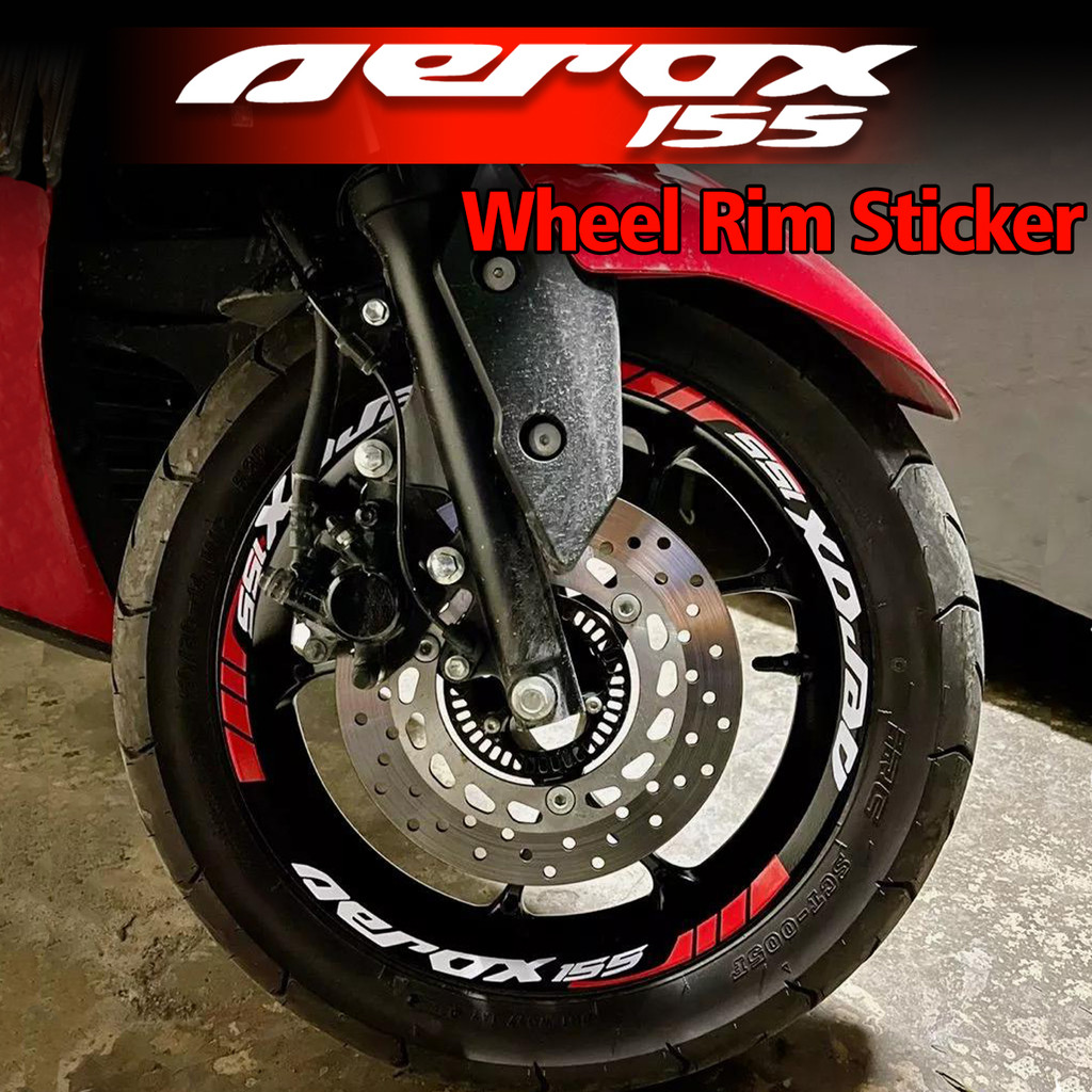 Dành Cho Xe YAMAHA Aerox 155 Mags Miếng Dán Aerox155 Xe Máy Vành Sọc Phản Quang Chống Thấm Nước Viny