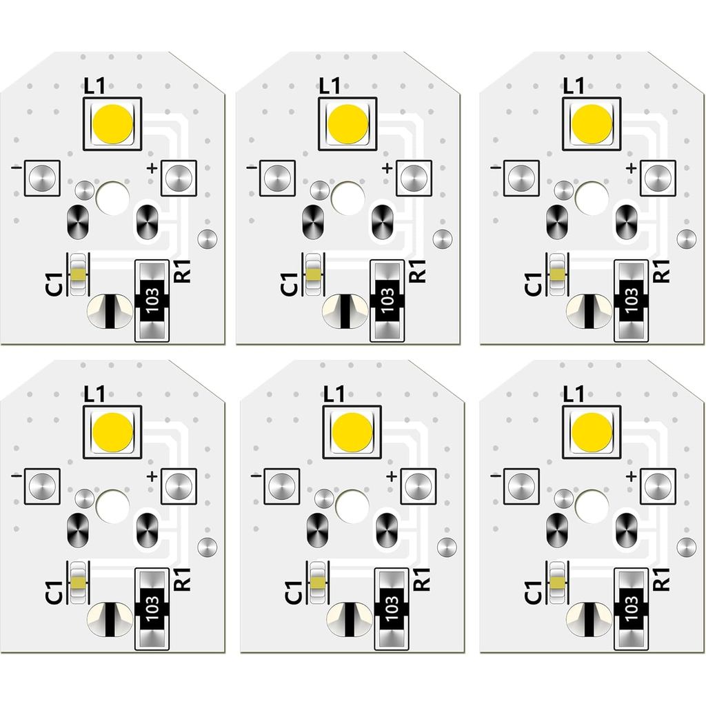 Thay thế đèn LED tủ lạnh WR55X11132 6 CÁI – Tương thích với GE WR55X25754 WR55X30602 WR55X26486 PS47