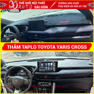  Thảm taplo TOYOTA YARIS CROSS 2023 - 2025 thảm taplo che nắng da carbon nhung cừu cao cấp 