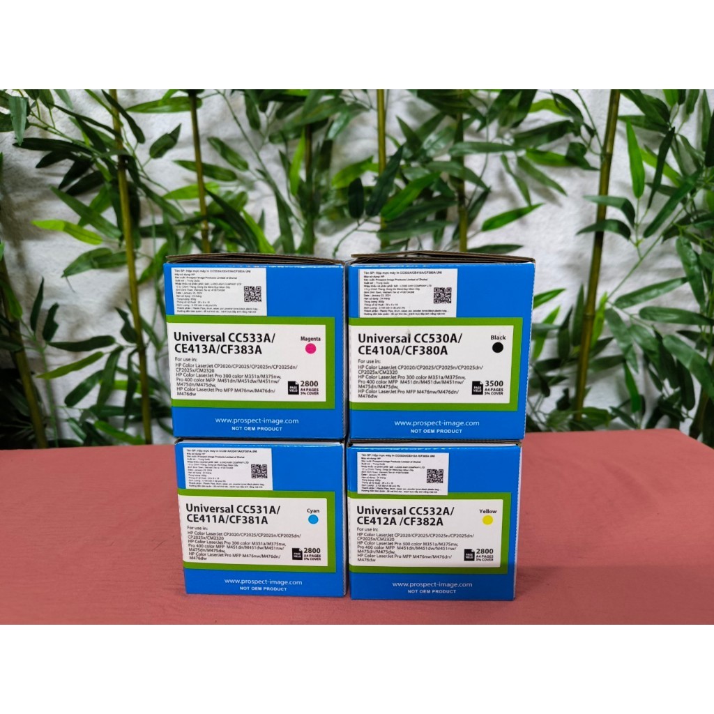 Hộp mực pro CE410A/CE411A/CE412A/CE413A_CC530A/CC531A/CC532/CC533_CF380A/CF381A/CF382A/CF383A