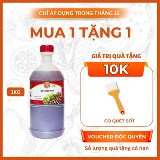   HOẢ TỐC  Sốt Ướp Thịt Nướng BBQ Bếp Xuyên Việt 1KG dùng cho 5kg thịt Nước Sốt Ướp Thịt Hải Sản. 