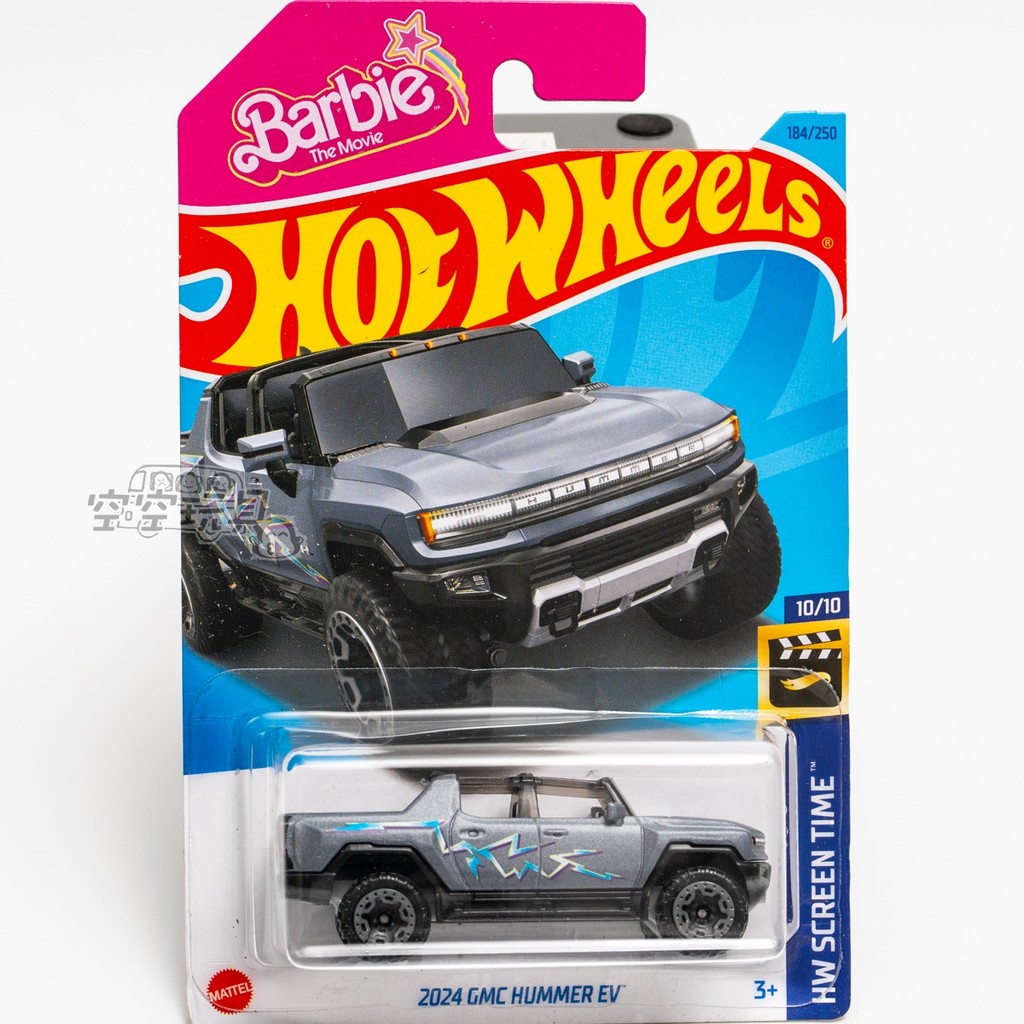 Không. 184 2024 GMC HUMMER EV HUMMER Barbie Phim Màu Xám Hot Wheels Hợp Kim Xe Thể Thao Nhỏ