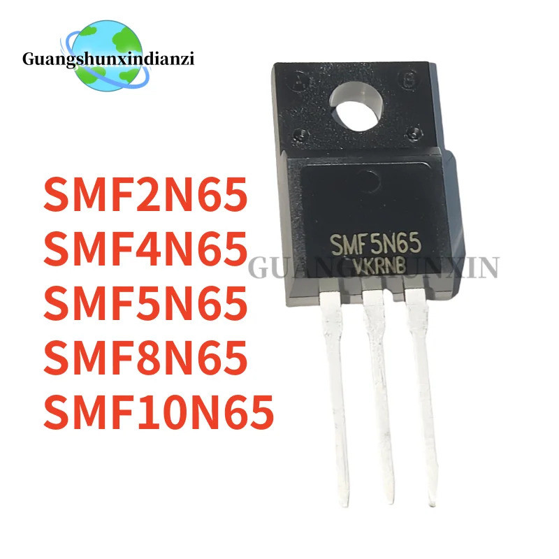 10 CÁI MỚI SMF2N65 SMF8N65 SMF5N65 SMF4N65 SMF10N65 TO-220F MOSFET 2N65 8N65 5N65 4N65 10N65 Còn hàn