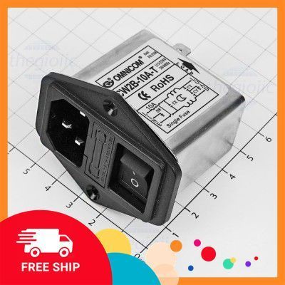 CW2B-10A-T Bộ Lọc Nguồn 1 Pha 10A 115/250V Điện Tử Tín Phát