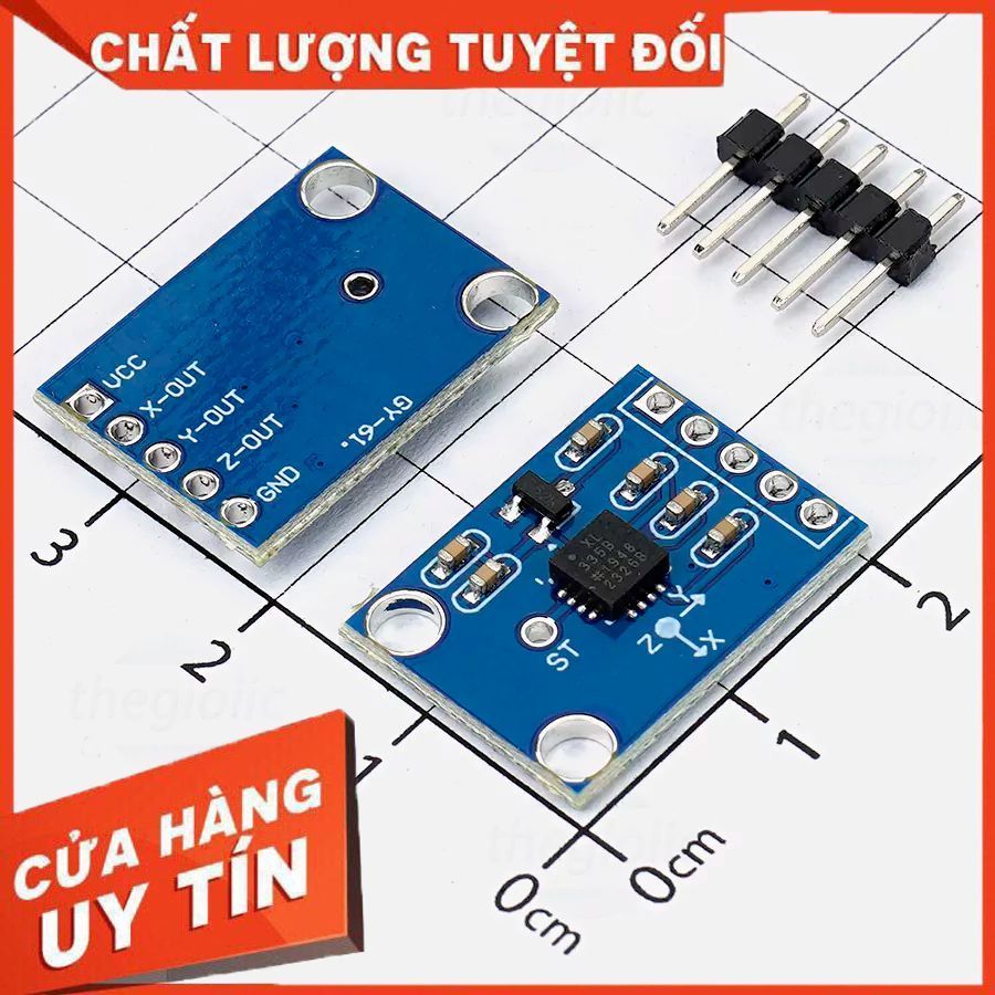 GY-61 ADXL335 Mạch Cảm Biến Gia Tốc FixLab – Linh Kiện & Sửa Chữa