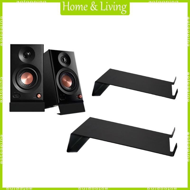 Heavy Duty Metal Speaker Stands Support NonSlip Base for Enhanceds Sound Performances