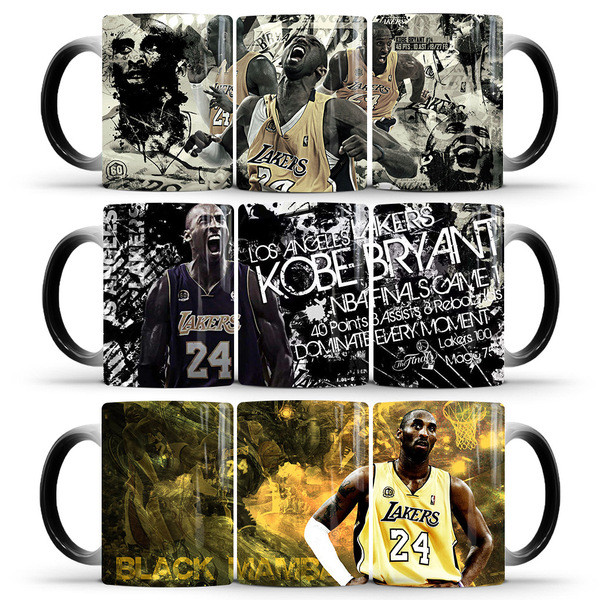 cute ceramic cups gift ceramic cups Kobe Bryant kobe Bryant kobe Bryant Cốc đổi màu Gốm giữ nhiệt Cà