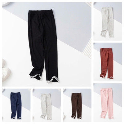 Quần Legging Dài Thu Đông, Quần gấu ren LITIBABY Bé Gái size 2/12 tuổi