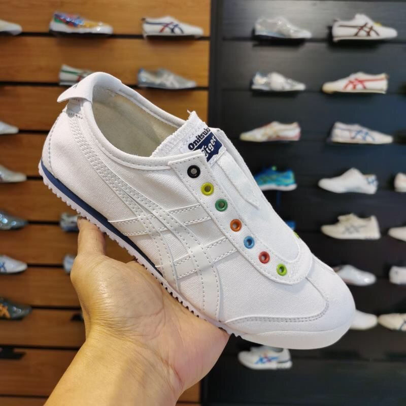 Giày thể thao cổ điển Mexico 66-Unisex, Trắng VS6C I7MB