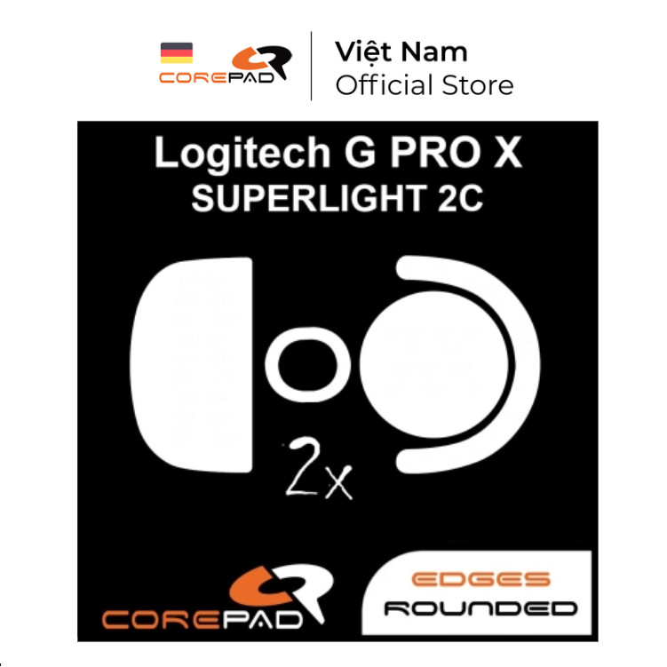 Corepad Skatez – Feet cho Logitech G PRO X SUPERLIGHT 2C Compact (2 bộ) - Corepad Store