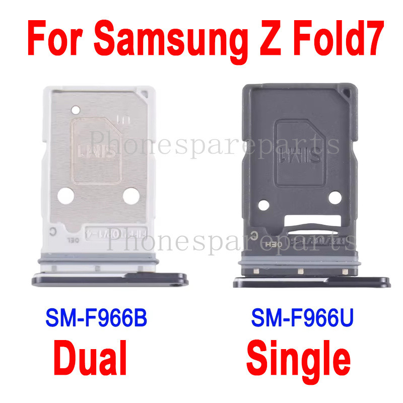 Khay đựng thẻ SIM Fold7 cho Samsung Galaxy Z Fold 7 SM-F966B EU Phiên bản SIM kép / SM-F966U Phiên b