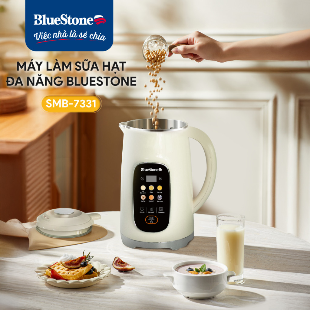 Máy Làm Sữa Hạt Đa Năng BLUESTONE SMB-7331 (1.2L) / BLB-6036 (1.75L) - Bảo Hành Chính Hãng