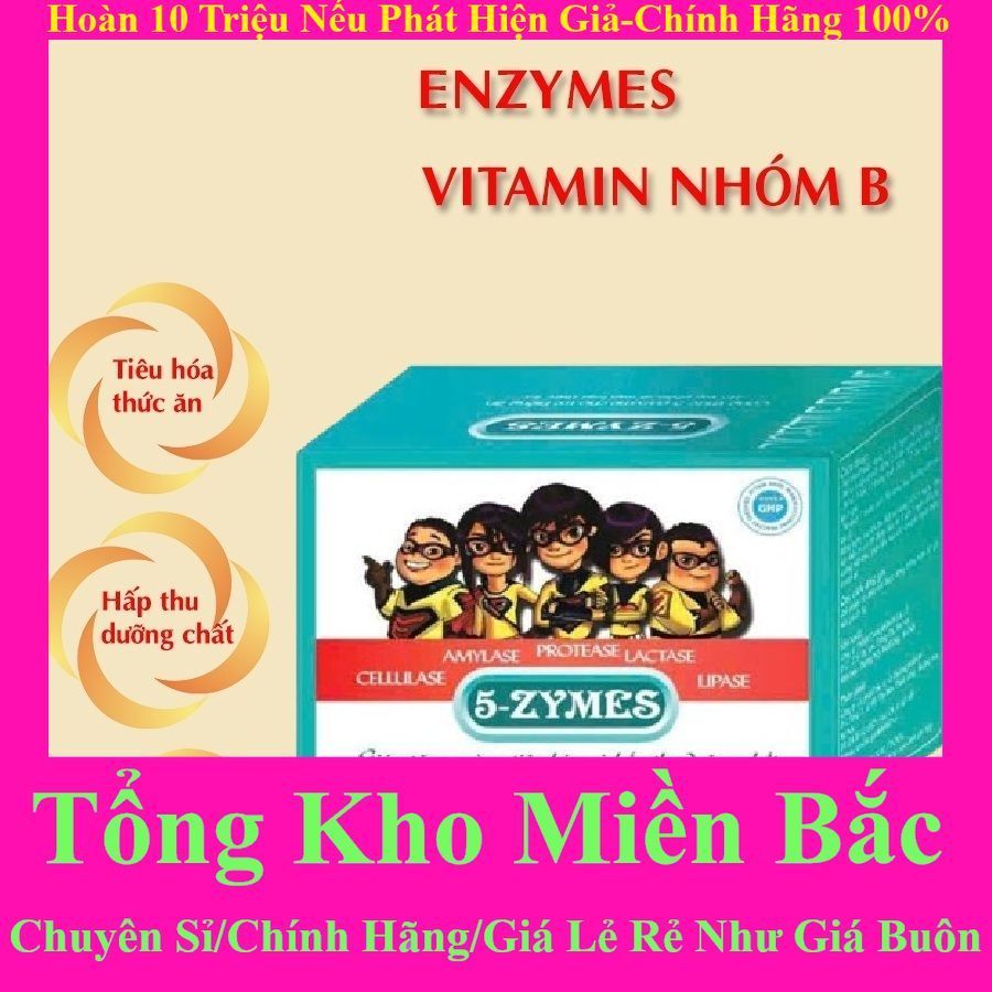 Siro 5 ZYMES - Giúp tăng cường khỏe hệ tiêu hóa ở trẻ,tăng hấp thu dưỡng chất,ngon miệng Zymes