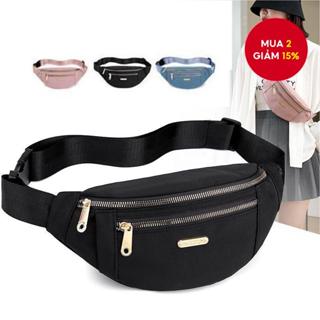 Gói thắt lưng Fanny Pack dành cho nữ Túi thắt lưng có dây đeo có thể điều chỉnh để chạy bộ thể thao du lịch màu đen