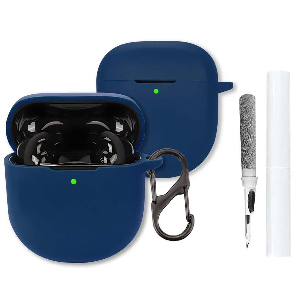 Dành cho Vỏ tai nghe Bose QuietComfort Ultra II 2025, Vỏ bảo vệ chống sốc bằng silicon có Carabiner 