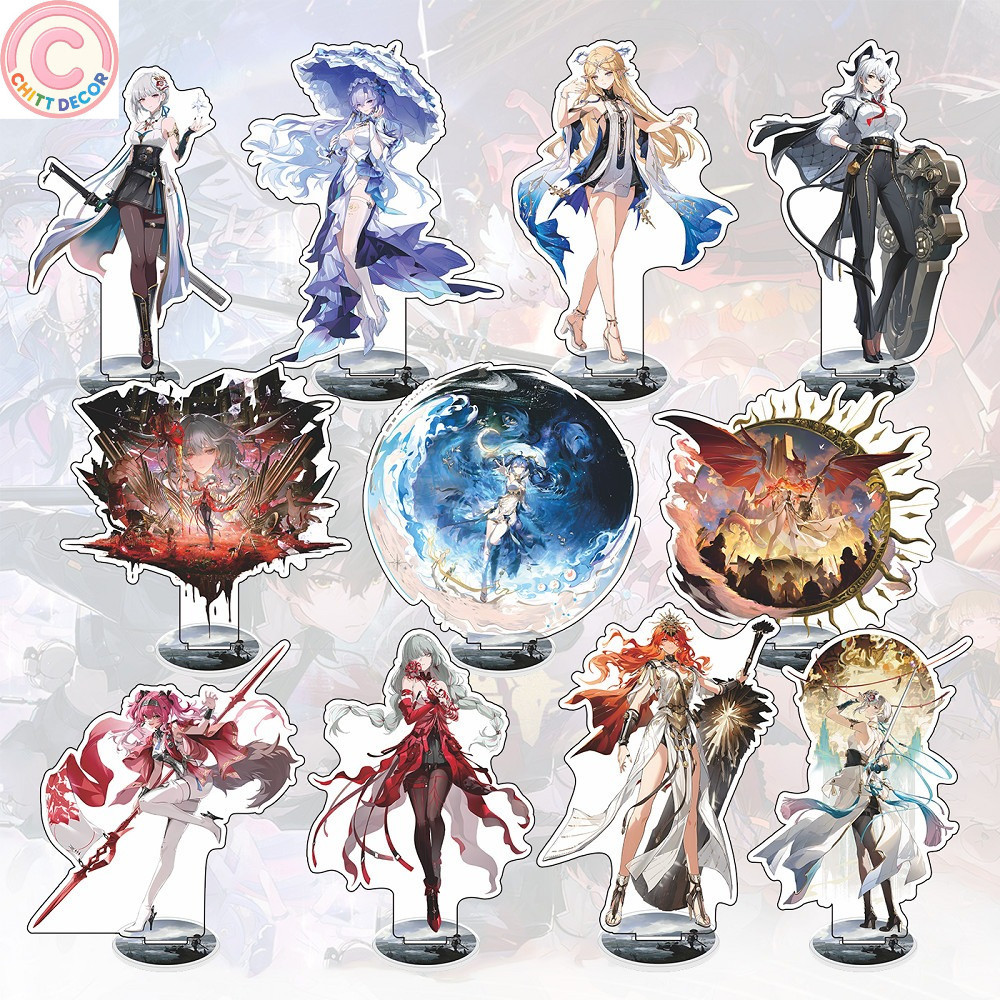 Game Wuthering Waves Acrylic keychain Stand Model IUNO AUGUSTA Changli PHROLOVA LUPA ZANI Gallery Fi