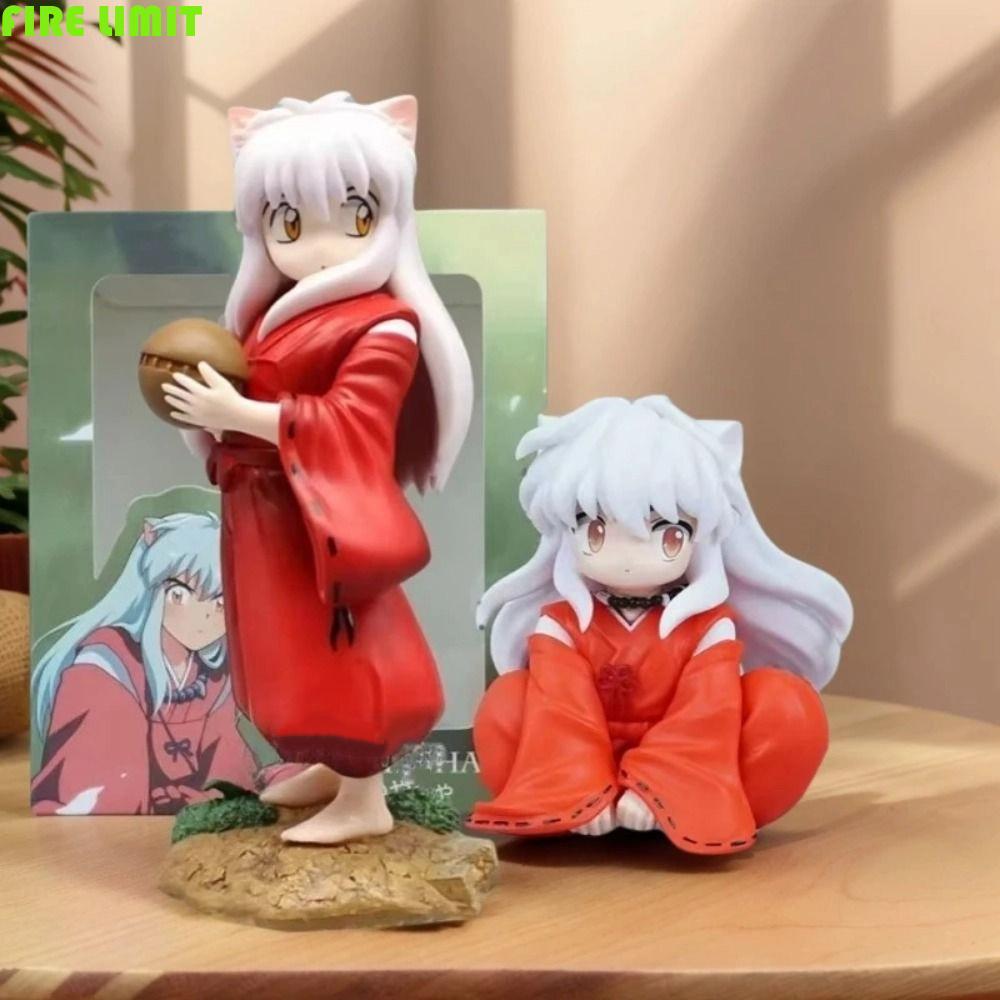 FIRE LIMIT Tuổi Thơ Inuyasha Hình, Tượng Bé Trai PVC Anime Inuyasha PVC Hình Người Hâm Mộ Cô Gái Tóc