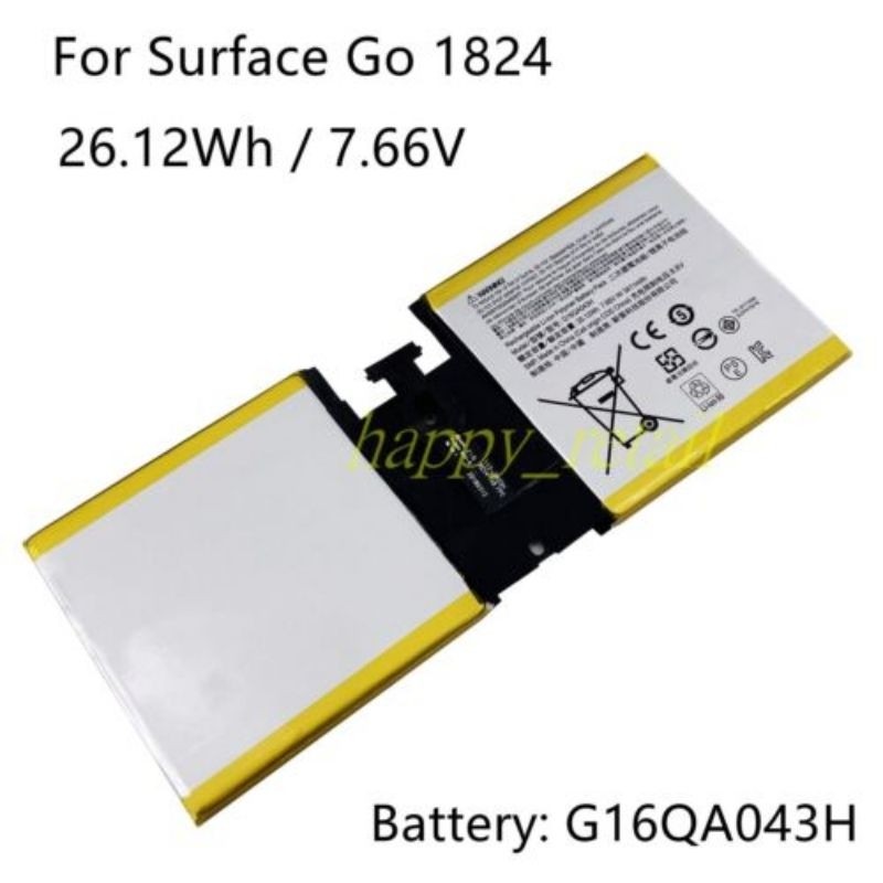 Pin Laptop G16QA043H 2ICP4/76/76 New 3411mAh Tablet Battery For Microsoft Surface Go 1824 4415Y