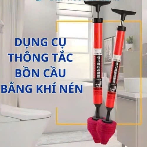 Dụng Cụ Bơm Thụt Thông Tắc Nghẽn Bồn Cầu Tiện Dụng - Cây Thông Bồn Cầu Dùng Trong Gia Đình C045