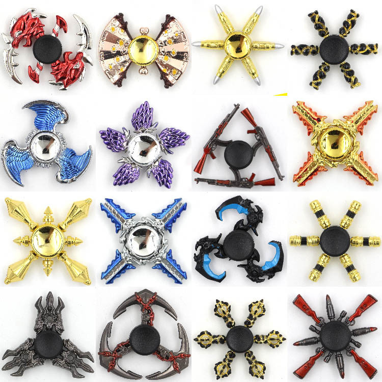 Vua Mới Vũ Khí Ăn Gà Fidget Spinner Glory Fortress Night Finger Spinner Trò Chơi Ngoại Vi Giải Nén Đ