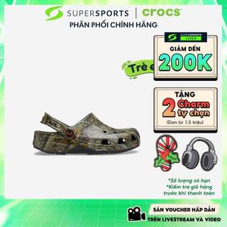  Giày Clog Trẻ Em Crocs Classic Realtree Apx - Xanh Quân Đội - 210111-90H ADS04 LS200 