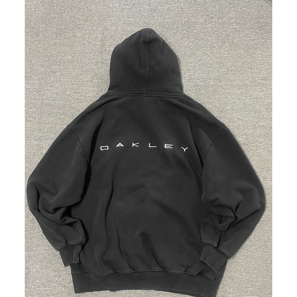 Oakley Hoodie 00SS Box Fit, Áo hoodie chui đầu thiết kế vintage thẩm mỹ