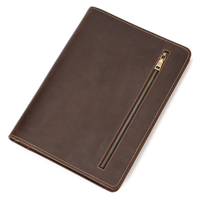 Túi Bảo Vệ Ipad Da Thật, Hộp Đựng Bút Kiểu Cổ Điển, Da Ngựa Điên, Bao Da Bảo Vệ Máy Tính Bảng 12.9 Inch TL5529
