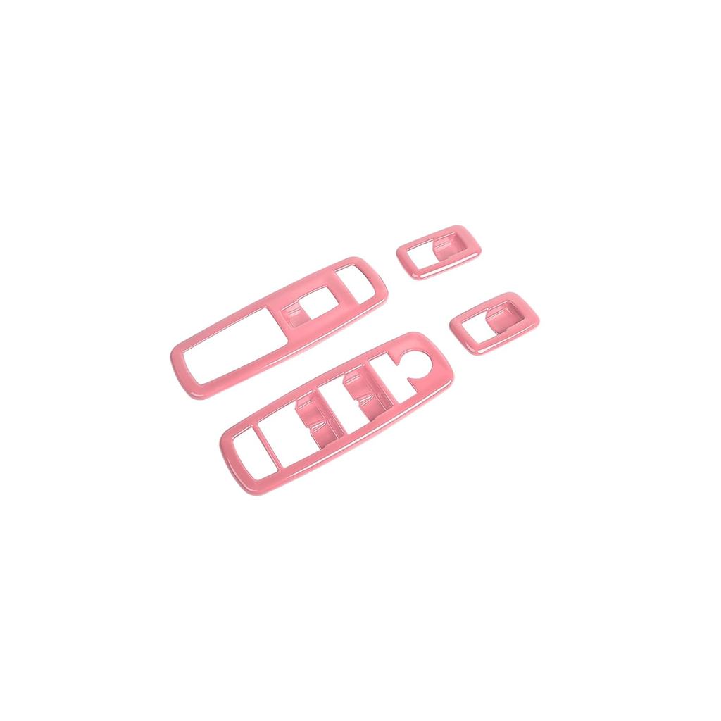 Bảng điều khiển nâng cửa sổ màu hồng Viền cho Dodge Charger 2011 + / Durango 2011-2024 / Ram 2010-20