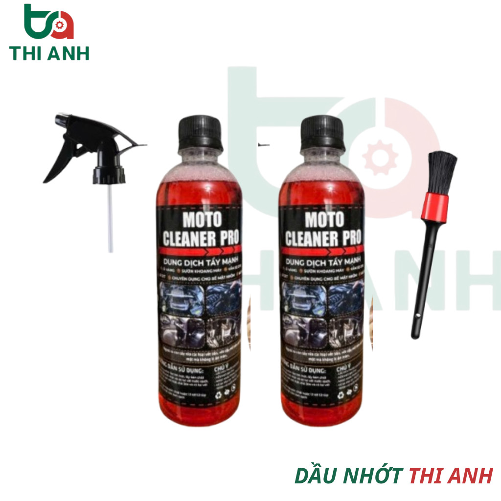 [MẪU MỚI] Tẩy Rửa Lốc Máy, Tẩy Rửa Xe Không Chạm MOTO CLEANER PRO, Tẩy Rỉ Sét Chi Tiết Kim Loại Mẫu Mới Chai 500ml