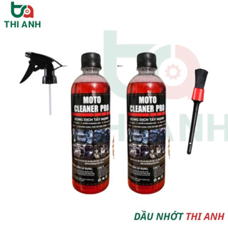 [MẪU MỚI] Tẩy Rửa Lốc Máy, Tẩy Rửa Xe Không Chạm MOTO CLEANER PRO, Tẩy Rỉ Sét Chi Tiết Kim Loại Mẫu Mới Chai 500ml