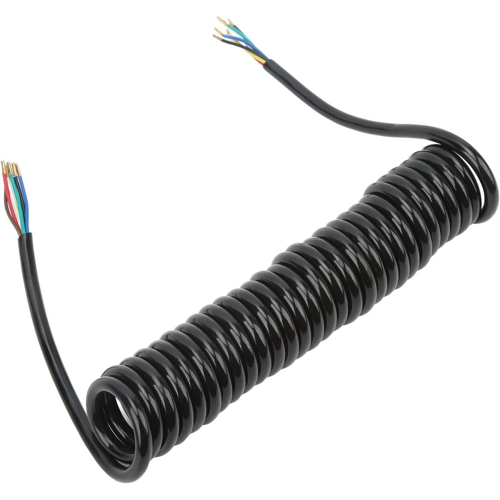 Kéo Dây Cuộn Dây Cáp Nối Dài, 12.8ft 20AWG 7 Core Polyurethane Đồng Trailer Cáp Cho Xe Kéo RV