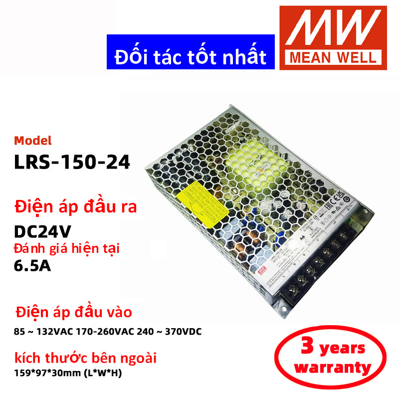 MEAN WELL LRS-150-24 LRS-150-12 LRS-150-15 LRS-150-36 LRS-150-48 Bộ nguồn chuyển mạch Nguồn điện Mea