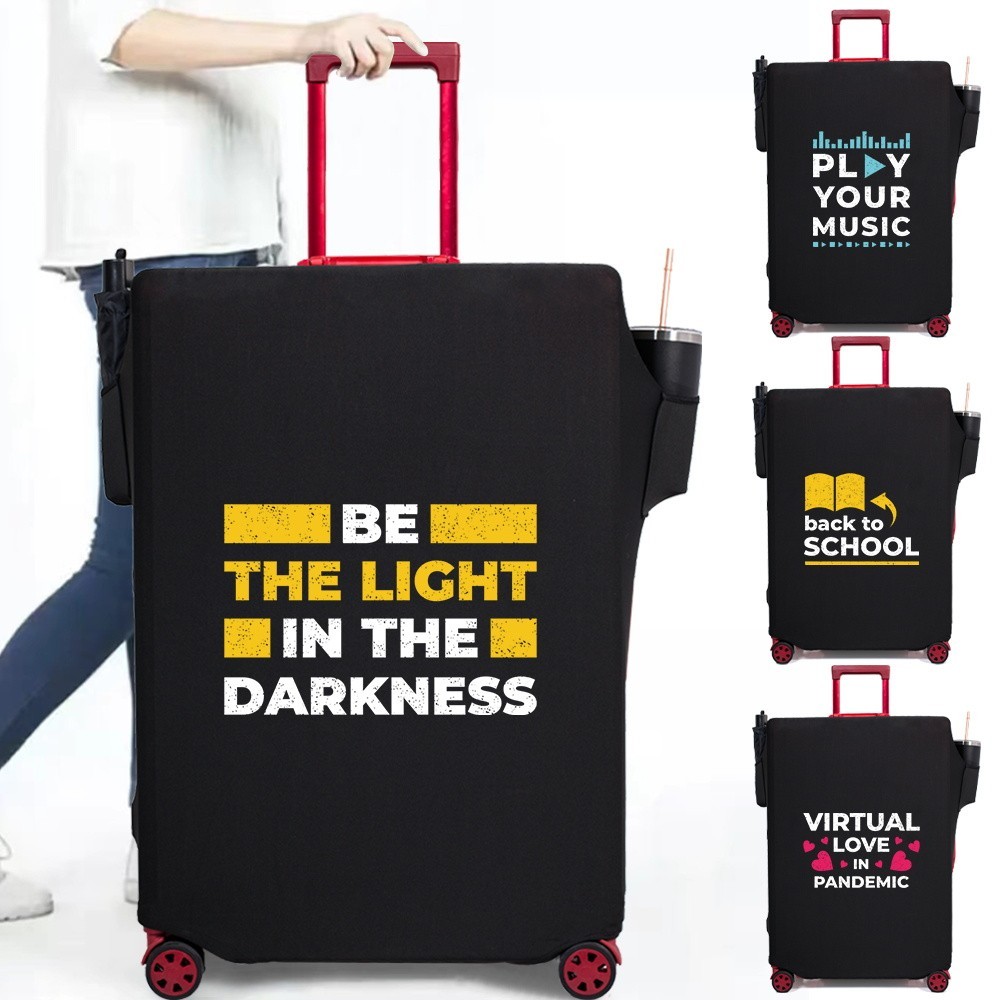 Travel Suitcase Protective Cover Convenient Anti Scratch Dust Proof Basic Luggage Cover Phrase Patte