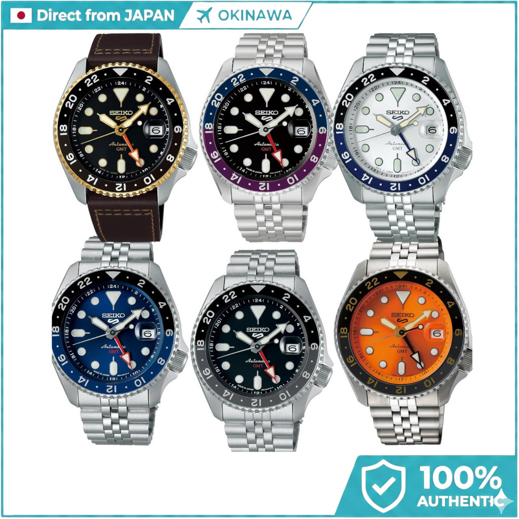 SEIKO 5 Sports SKX Sports Style GMT Men’s Automatic Watch Movement, Dual Time, 10 Bar Water Resistan