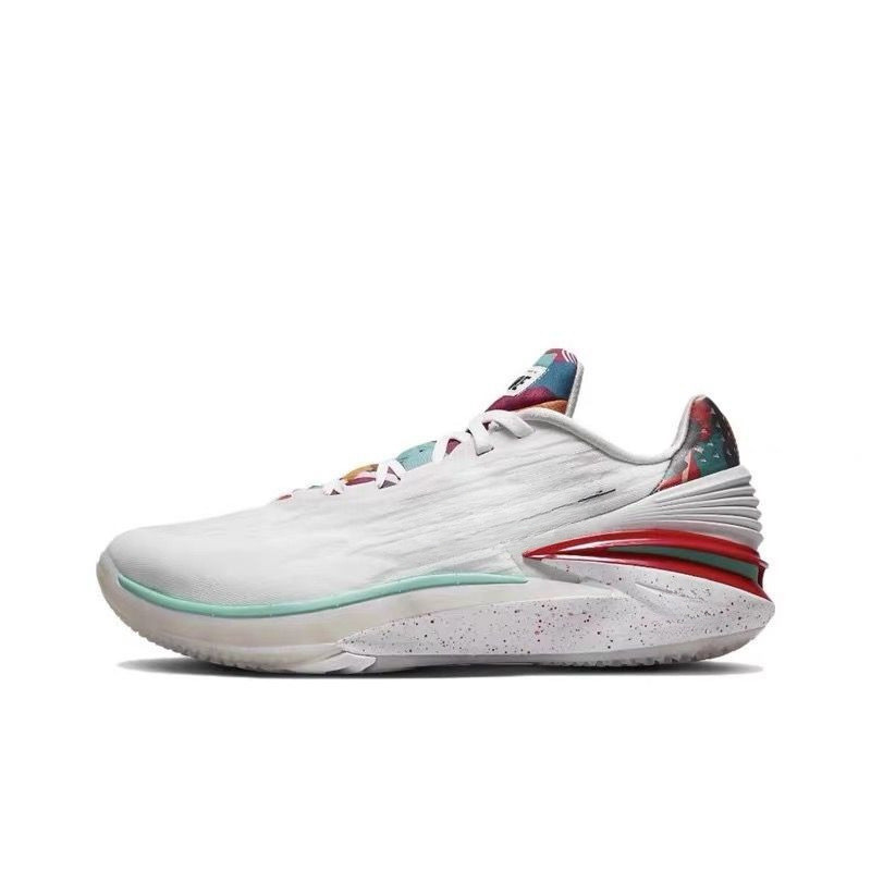 Giày bóng rổ nam GT Cut2 màu đào trắng xanh, đệm khí Air Cushion toàn bộ lòng bàn chân