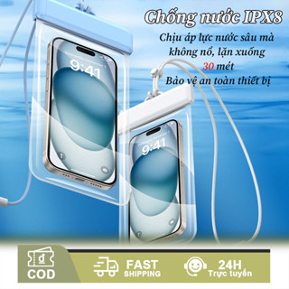 Túi chống nước điện thoại - Chống nước IPX8, Bảo Vệ Điện Thoại Dưới Nước,nhận diện Face ID/Vân tay