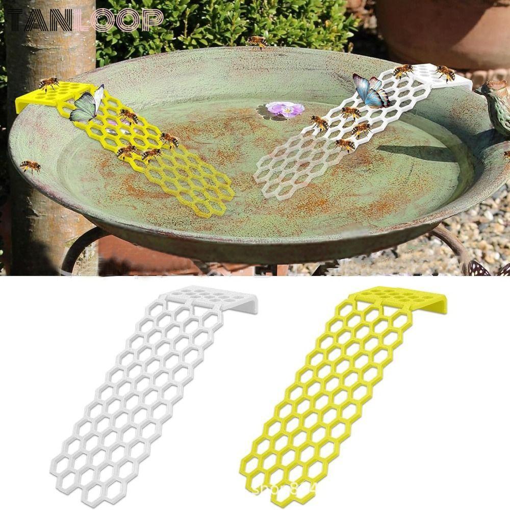 TANLOOP Bee Water Catcher Cups, Plastic Thirsty Pollinators Thang ong nổi, Máy bắt nước ong vàng cho