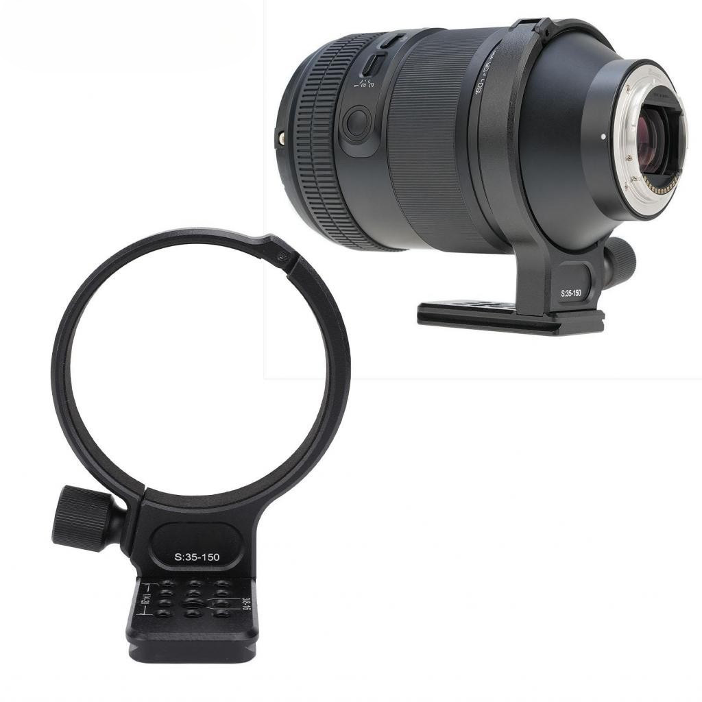 ⭐⭐Bamaxis Camera Cổ Chân Máy Gắn Vòng Hỗ Trợ Ống Kính Với Tấm QR 1 / 4 3 / 8 Inch Vít Lỗ Nhẫn Cho SA