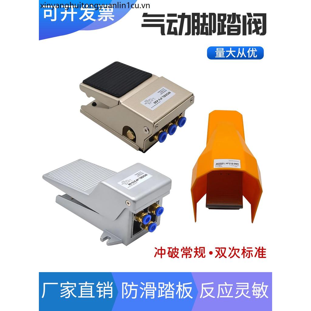 Công Tắc Khí Nén Van Chân 4F210-08L Bàn Đạp Chân Loại 320 Bàn Đạp Chân ST402 Xi Lanh Thông Gió Van Đ