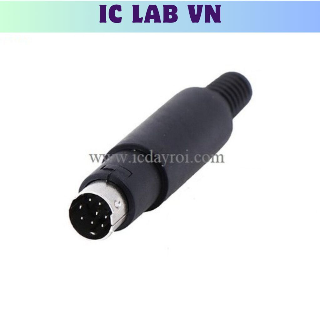 [2 Cái]- Đầu Jack MD8 8P Dùng Cho PLC Cổng RS422 Ic Lab VN