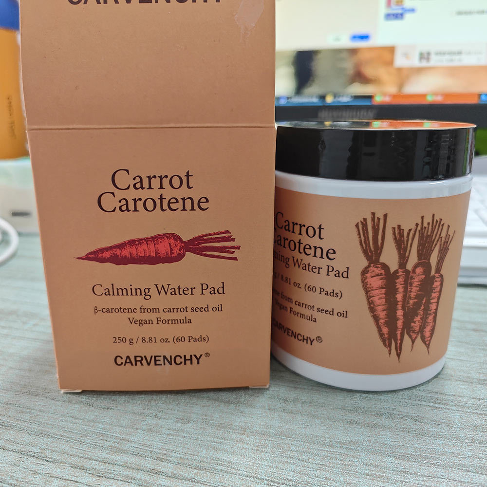 SKIN FOOD Carrot  Carotene Calming Water Pad - shipping from korea  60 pads