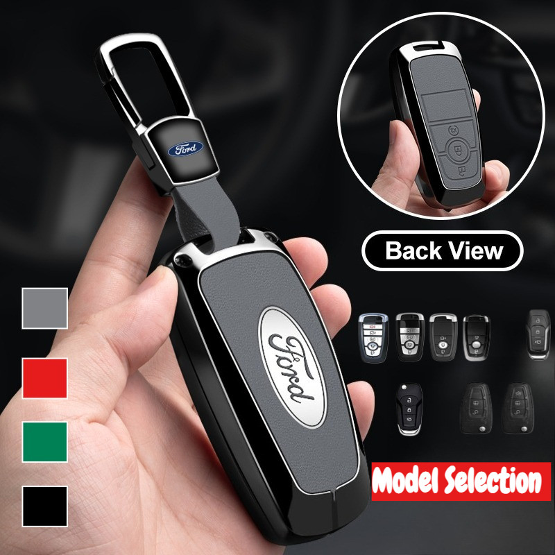 Napa Da Thật Chính Hãng Kẽm Xe Ô Tô Thông Minh Từ Xa Chìa Khóa Fob Bao Vỏ Giá Đỡ Dây Xích Móc Khóa C