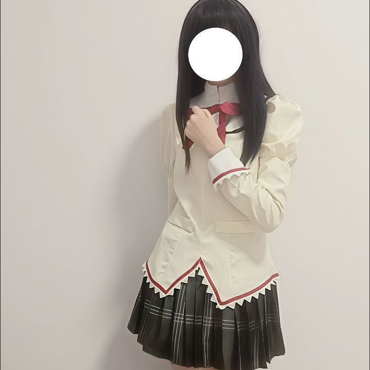 Đồng phục cosplay Madoka và Sayaka - Bản đồ đi học từ anime Madoka Magica